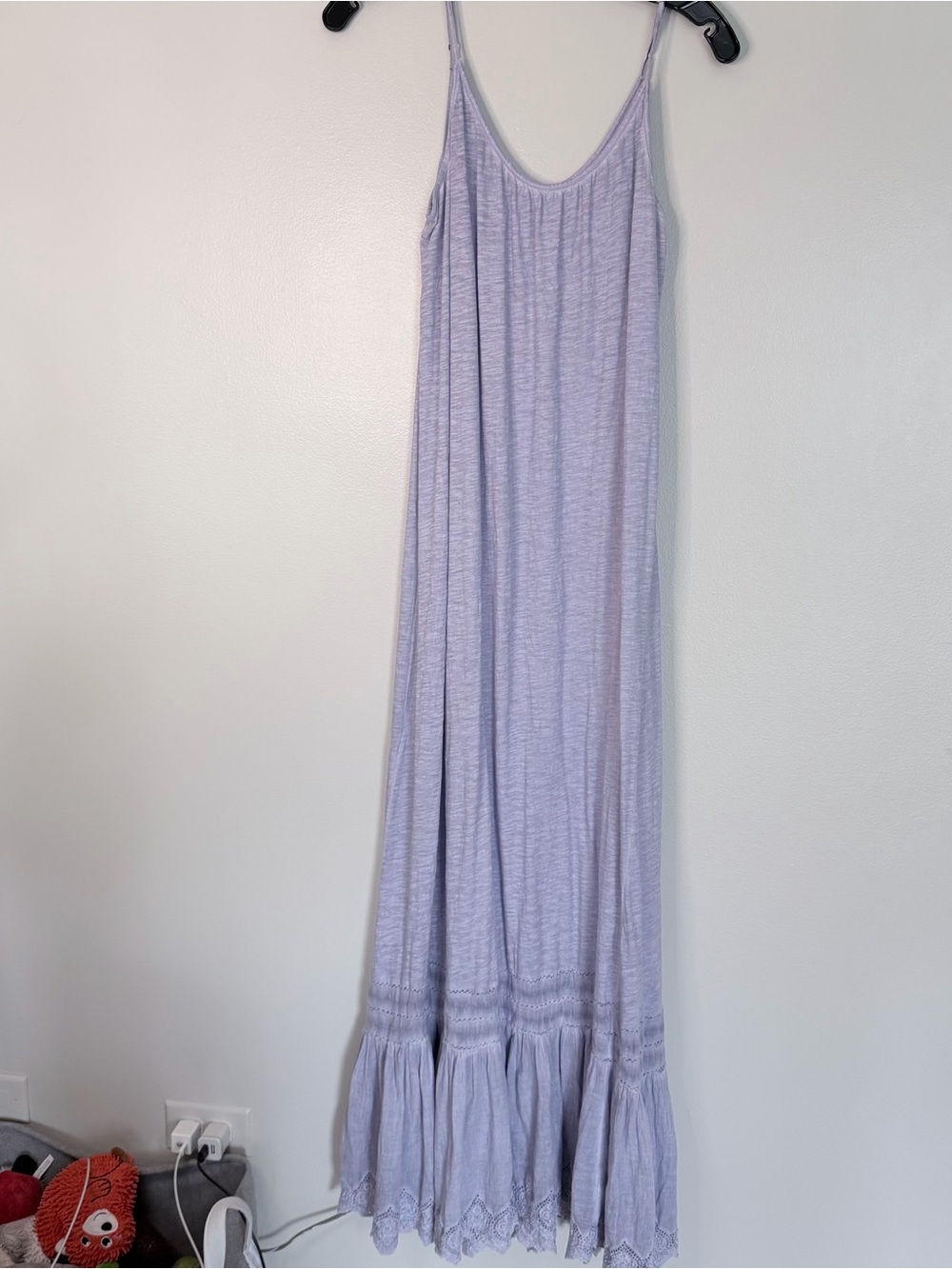Lilac Maxi Dress with Cute Hem
